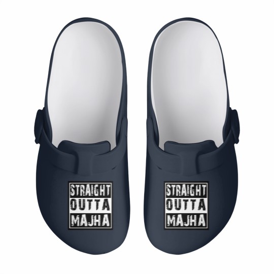 Discover Straight Outta Majha Slip On Clogs