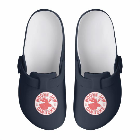 Discover Moose Jaw Canucks Hockey Slip On Clogs