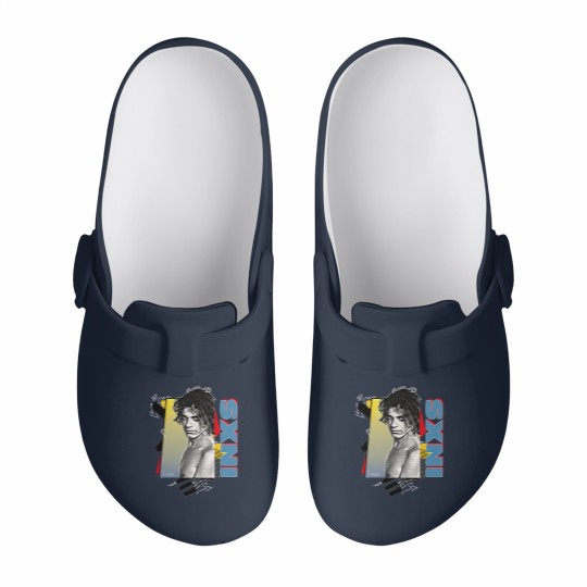 Discover Retro 80s Styled INXS Slip On Clogs