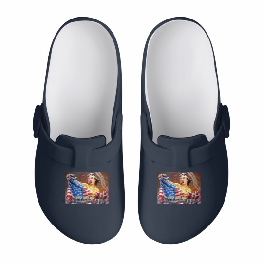Discover North Korea Propaganda 2 Slip On Clogs
