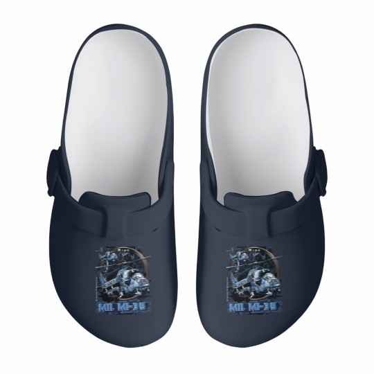 Discover Mi-35 Hind Attack Helicopter Active Slip On Clogs