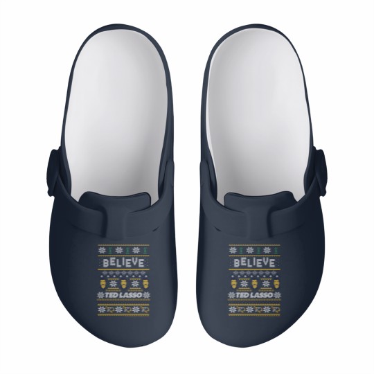 Discover ted lasso christmas believe ted lasso ugly sweat Slip On Clogs