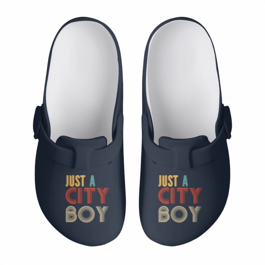 Discover retro just a city boy journey t Slip On Clogs
