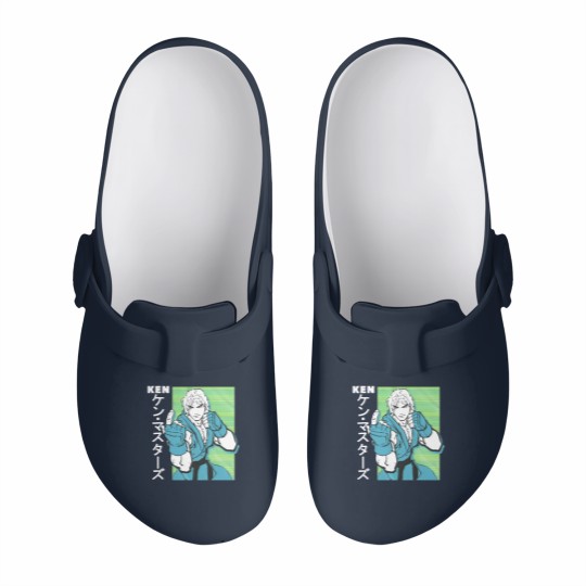 Discover Street Fighter Ken Slip On Clogs