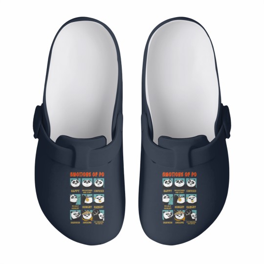 Discover kung fu panda emotions of po portrait grid Slip On Clogs
