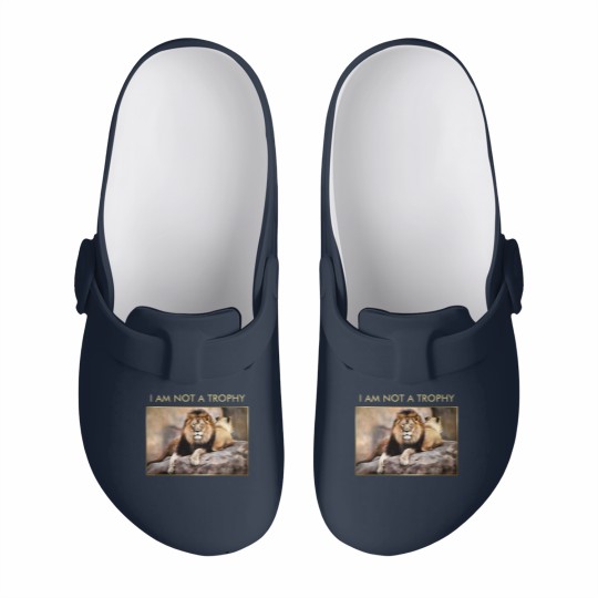 Discover Cecil the Lion I Am Not A Trophy Slip On Clogs
