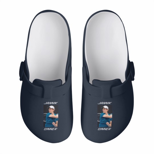 Discover JANNIK SINNER TENNIS Cottonrulz Oversize White Slip On Clogs