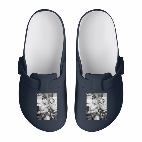 Discover Marilyn Monroe and Audrey Hepburn vintage design Slip On Clogs
