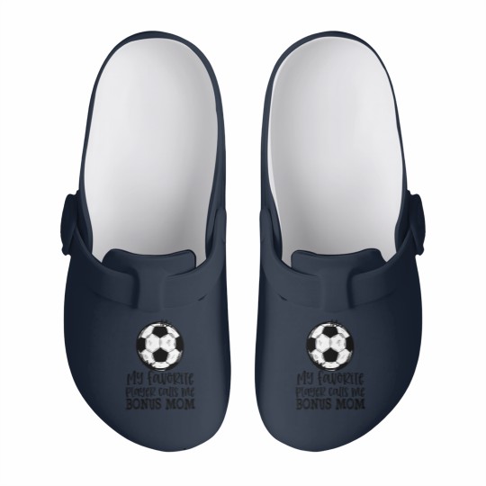 Discover soccer my favorite player calls me bonus mom trendy summer Slip On Clogs