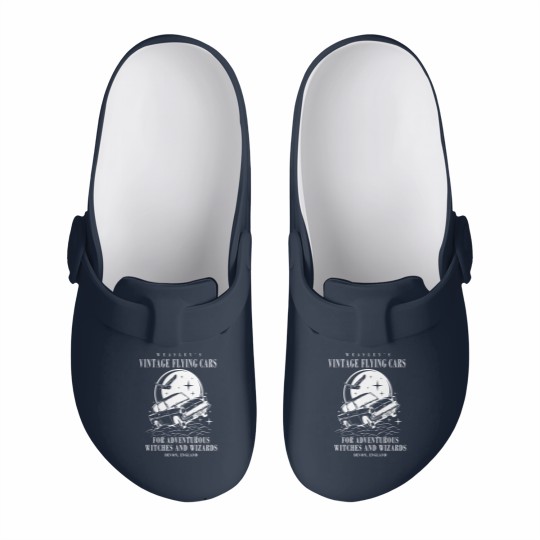 Discover Vintage Flying Car Slip On Clogs, Potter Gifts, Weasley Slip On Clogs