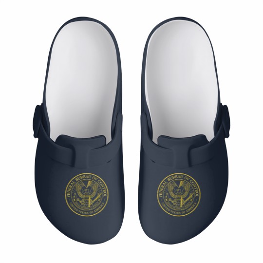 Discover Federal Bureau of Control  Control Game Logo  Distressed Logo Slip On Clogs