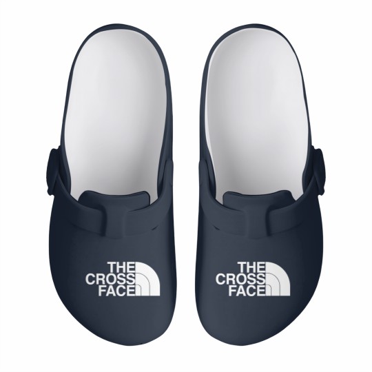 Discover the cross face wrestling Slip On Clogs