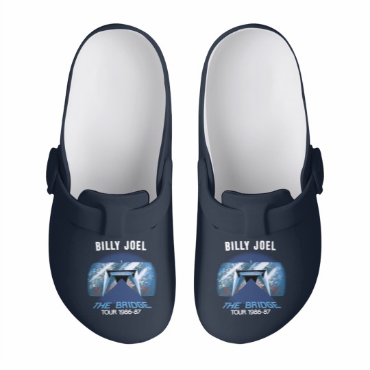 Discover Vintage Billy Joel The Bridge Tour 1986-1987 Concert Slip On Clogs
