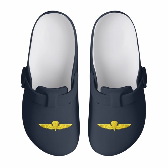 Discover Naval Parachutist Jump Wings Airborne Navy Badge Slip On Clogs