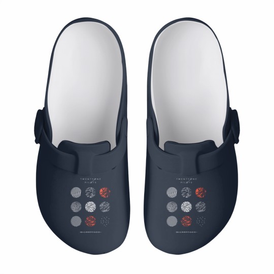 Discover Pilotss band blurryface album logo Slip On Clogs