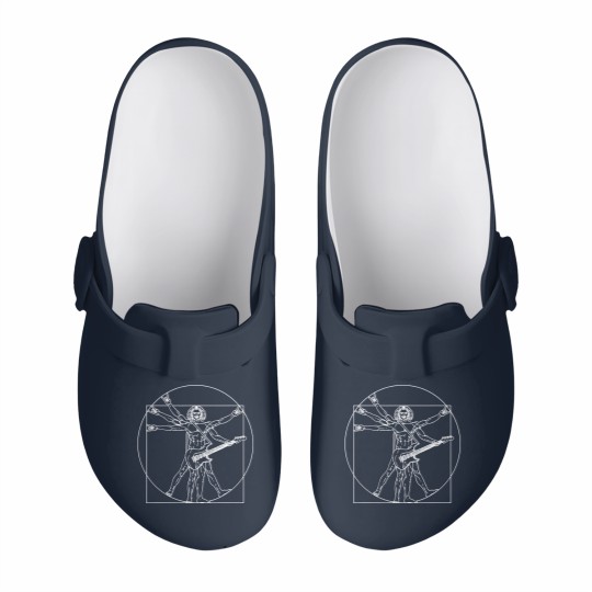 Discover Vitruvian Man Guitar Music Player Da Vinci Slip On Clogs