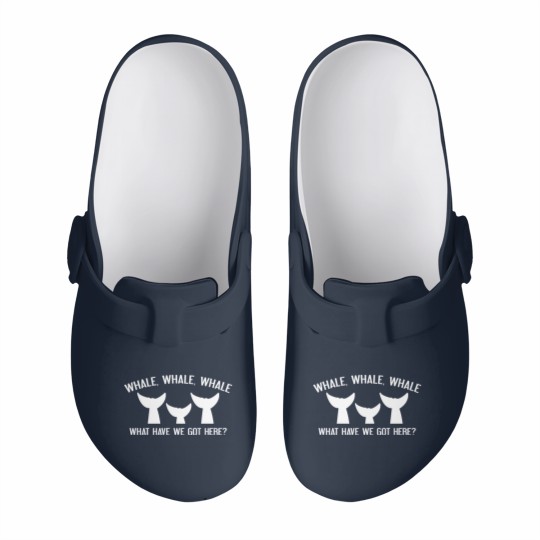 Discover Whale Whale Whale Slip On Clogs