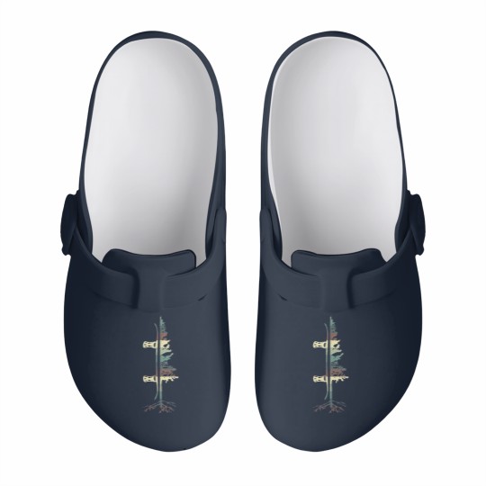 Discover Vintage Pine Snowboard Snowboarding Gift Slip On Clogs