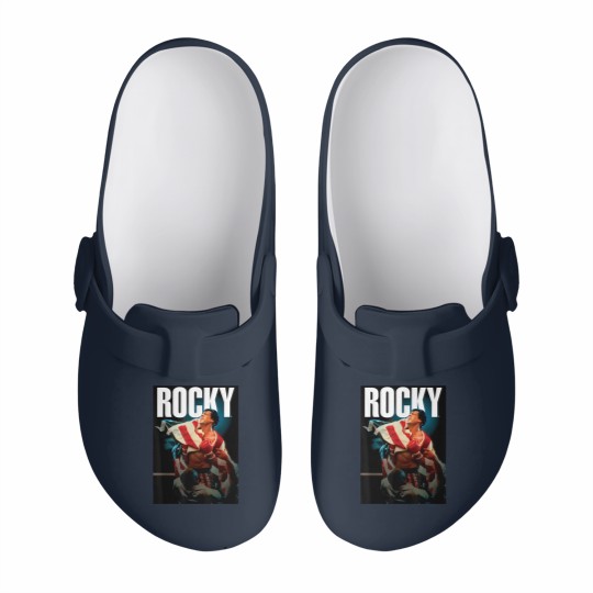 Discover Rocky IV American Flag Portrait Slip On Clogs