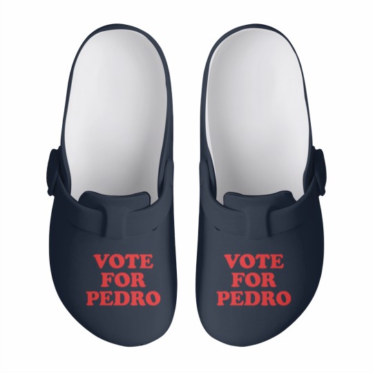 Discover Vote for Pedro Slip On Clogs - Napoleon Dynamite Cult Classic Slip On Clogs for Fans