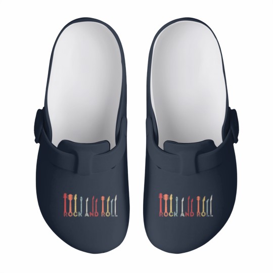 Discover Vintage Rock And Roll Classic Concert Band Cool Slip On Clogs