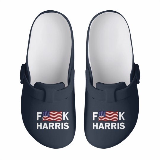 Discover F Kamala Harris Conservative Republican FKH Political Humor Unisex Slip On Clogs