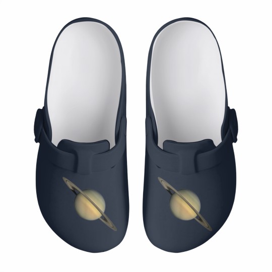 Discover Saturn Print Cool Space Slip On Clogs