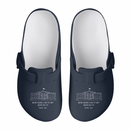 Discover How Hard Can it Be? Boys Do it Kamala Harris 2024 Slip On Clogs