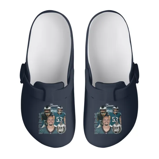 Discover Vintage 90s Graphic Style Zack Baun Slip On Clogs, Zack Baun Slip On Clogs, Vintage Sport Slip On Clogs, Retro American Football Bootleg Gift
