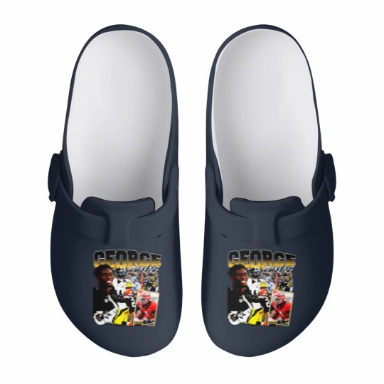 Discover George Pickens Vintage 90s Graphic Style Slip On Clogs