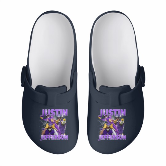Discover Justin Jefferson Slip On Clogs, Justin Jefferson Slip On Clogs, Justin Jefferson Merch,Justin Jefferson Slip On Clogs