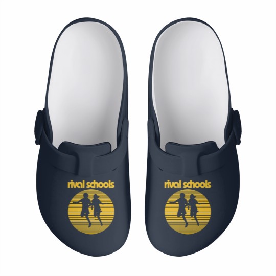 Discover Rival Schools Logo Yellow 17 Slip On Clogs