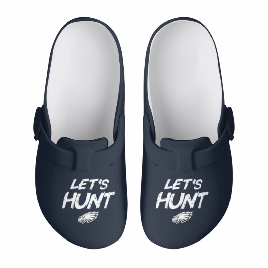 Discover Let's Hunt Eagles Football Design Slip On Clogs, Philadelphia Slip On Clogs