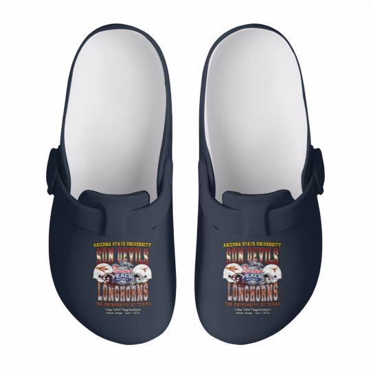 Discover 2025 Chick-fil-A Peach Bowl Matchup Slip On Clogs Arizonna State Sun Devills