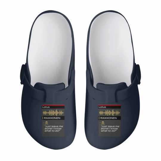 Discover Raikkonen Leave me alone I know what to do radio Slip On Clogs