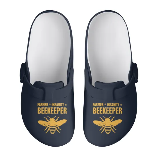 Discover Funny Bee Keeper Design Slip On Clogs