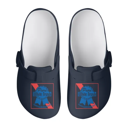 Discover Funny Redneck Gift, Pure White Trash Slip On Clogs