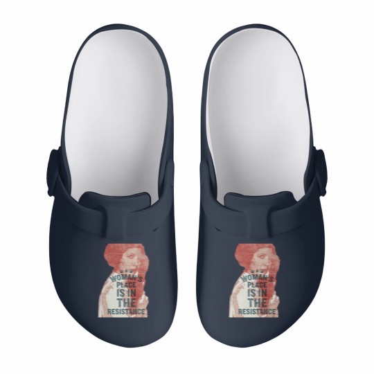 Discover Woman’s Place Is In The Resistance Feminist Slip On Clogs