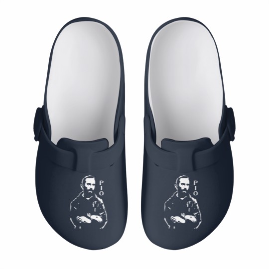 Discover Padre Pio Saint Slip On Clogs