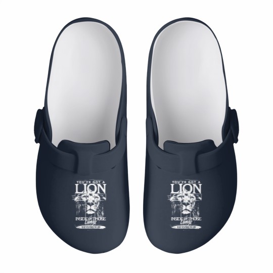 Discover Christian  Slip On Clogs - You've Got A Lion Inside Of Those Lungs White Slip On Clogs