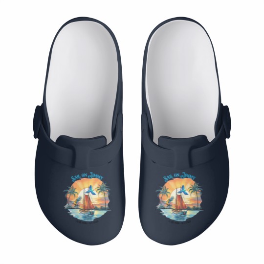 Discover Jimmy Buffett Memorial Slip On Clogs, Jimmy Buffett Quote Slip On Clogs, Rock Music Slip On Clogs