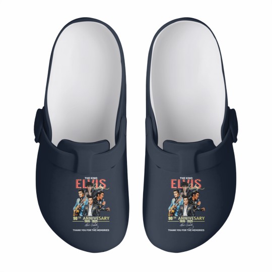 Discover Elvis Presley tour 2025, Elvis 90th Anniversary Slip On Clogs 2D