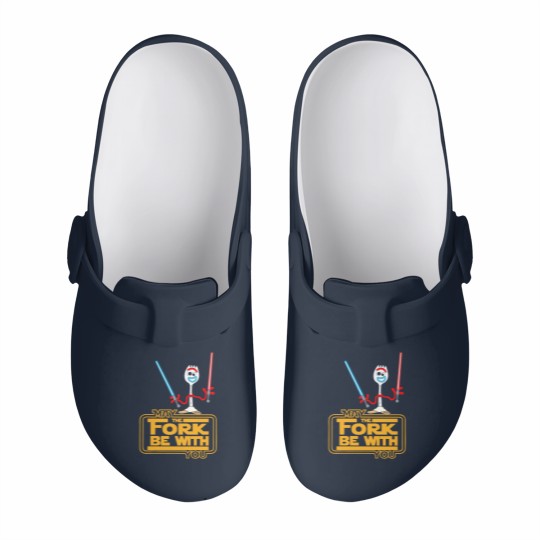 Discover Disneyyy Forky May The Fork Be With You Slip On Clogs, toy stories Forky Slip On Clogs