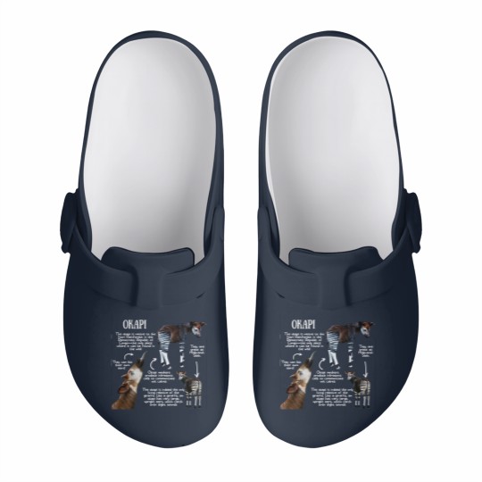 Discover Animal Facts - Okapi - Okapi - Slip On Clogs