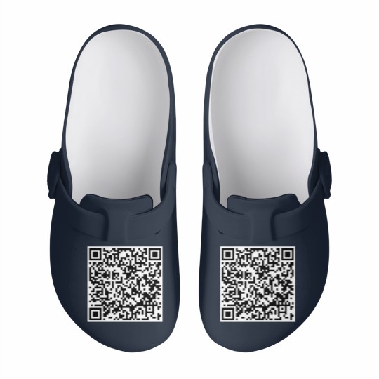 Discover F You QR Code Slip On Clogs