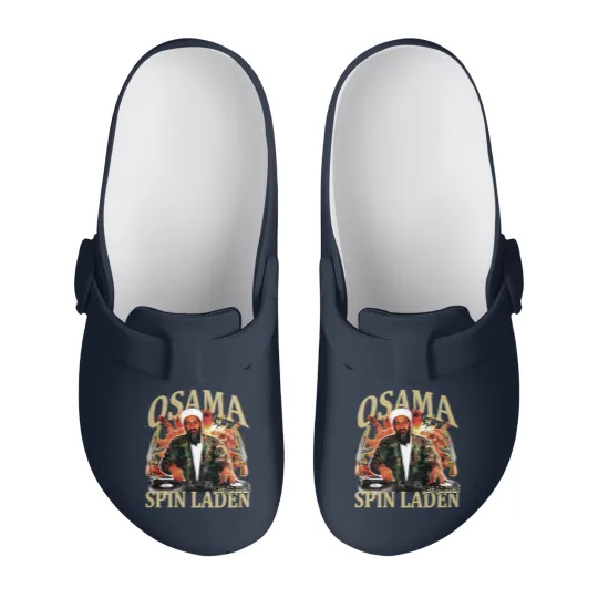 Discover Osama Spin Laden 90s style vintage raptee Slip On Clogs