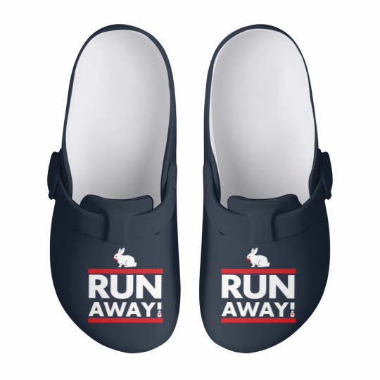 Discover Run Away! Slip On Clogs, Monty Python, Spamalot Slip On Clogs