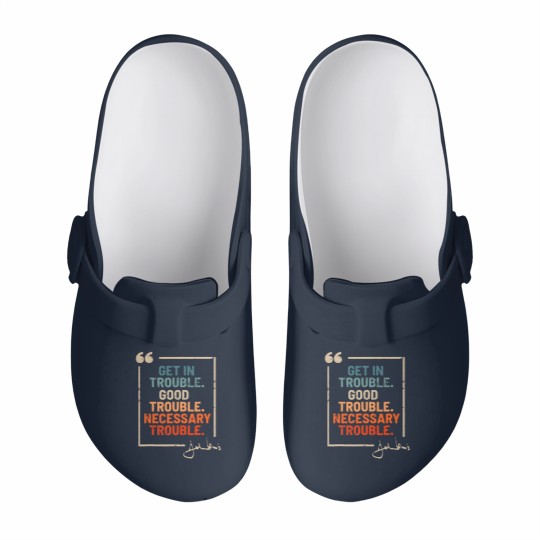 Discover Get in Good Necessary Trouble John Lewis Slip On Clogs