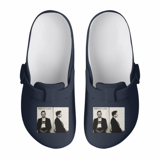 Discover Johnny Cash Mugshot Country Rock Slip On Clogs. Johnny Cash