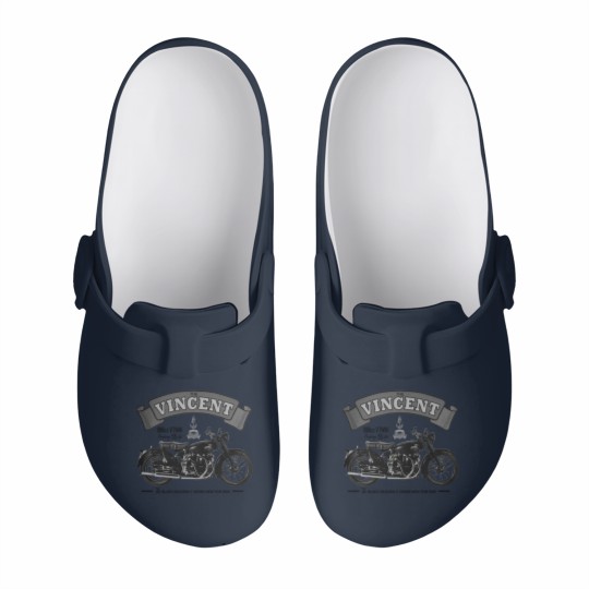 Discover Vincent Black Shadow Classic Motorcycle T Slip On Clogs